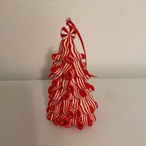 New Christmas Peppermint Candy Cane Striped Red White Tree Decor Ornaments